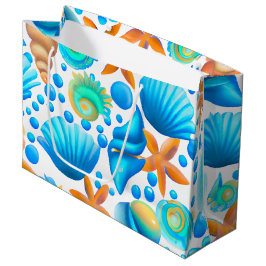 Seashells och Starfish Ocean Mönster