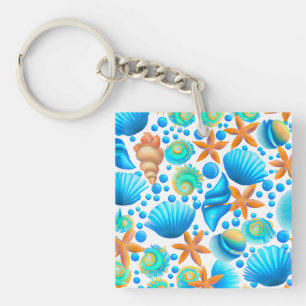 Seashells och Starfish Ocean Mönster