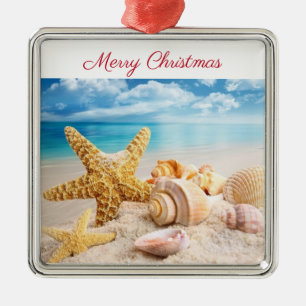 Seashells på stranden Ornament