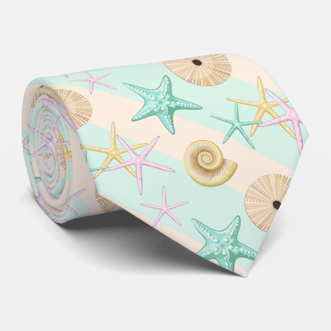 Seashells Retro Pastel Sea Life Slips (Rullad)
