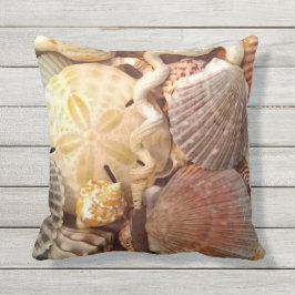 Seashells Sand Dollar Beach Tema Kudde