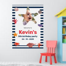 Seashells, Starfish & Coral på Nautical Rand