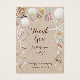 Seashells & Starfish på Beach-Tacken Visitkort