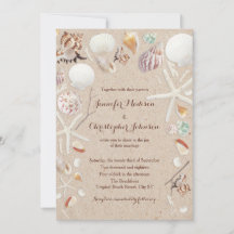 Seashells & Starfish på Beach Wedding