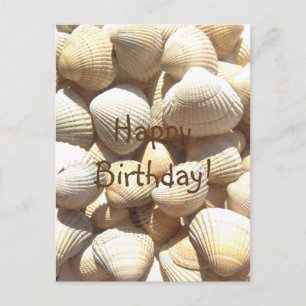 Seashells Summer, Grattis på födelsedagen Grattis Vykort