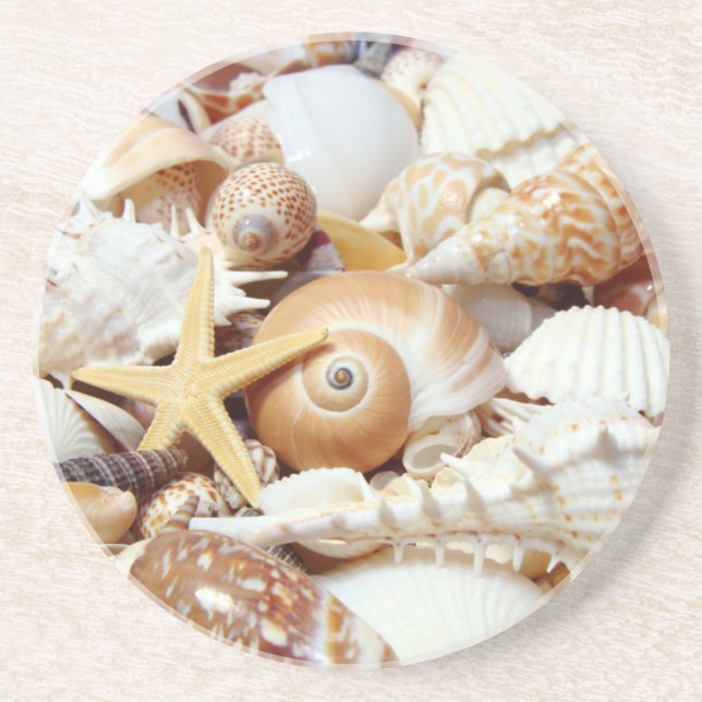 Seashells Underlägg Sandsten (Framsidan)