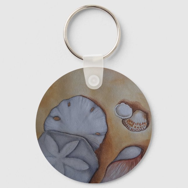 Seashells vid kusten nyckelring (Framsida)