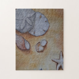 Seashells vid kusten pussel