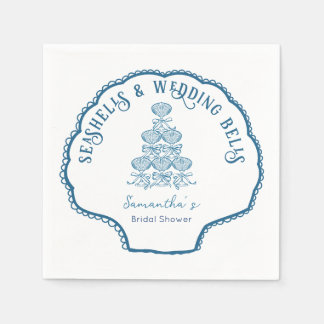 Seashells & Wedding Bells Bachelorette Party Pappersservett