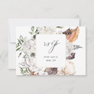 Seashells & White Blommigt w Meal OSA Kort