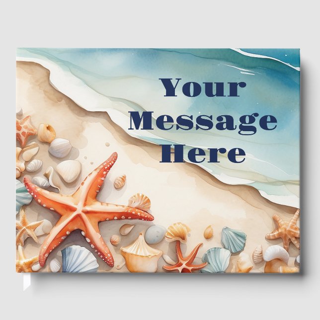 Seashore Bliss Beach Party Gästböcker (Framsida)