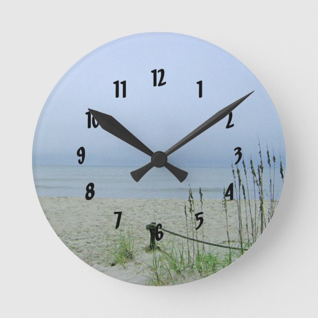 Seashore Dreamscape Rund Klocka (Framsida)
