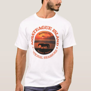 Seashore för Assateague ömedborgare Tee Shirt
