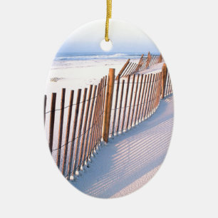 Seashore för strandSanta Rosa ö Julgransprydnad Keramik