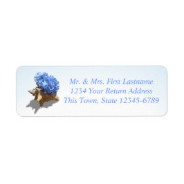 Seashore Hydrangea Blue Returadress Etikett