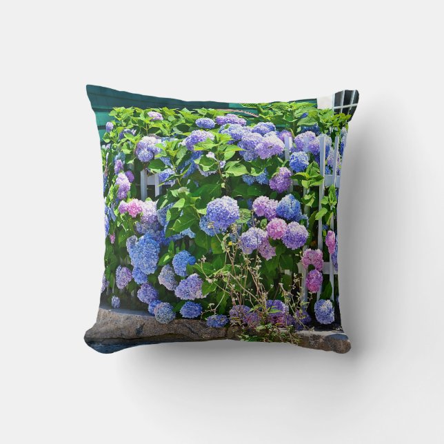 Seashore Hydrangea Pillow Kudde (Framsida)