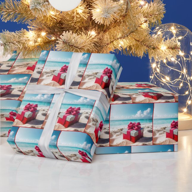 Seashore-julgåva på Beach Sand Presentpapper (Helgdagar)
