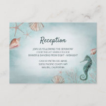 Seashore | Mottagning av Beach Blue Nautical bröll