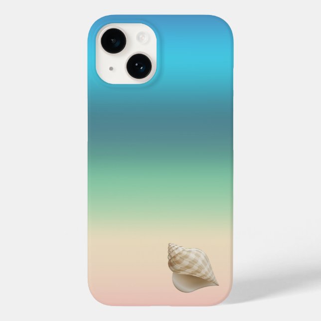 Seashore Rainbow med Seashell i Gradient Rand (Baksida)