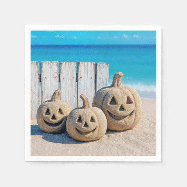 Seashore Sand Jack o' Lanterns  Pappersservett (Framsidan)
