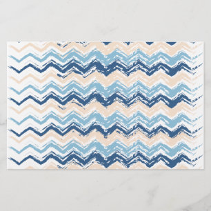 Seashore Scribble ZigZag Brevpapper