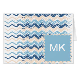 Seashore Scribble ZigZag Hälsningskort