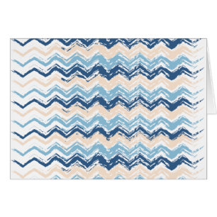Seashore Scribble ZigZag Hälsningskort