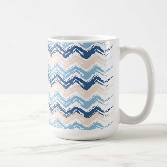 Seashore Scribble ZigZag Kaffemugg (Höger)