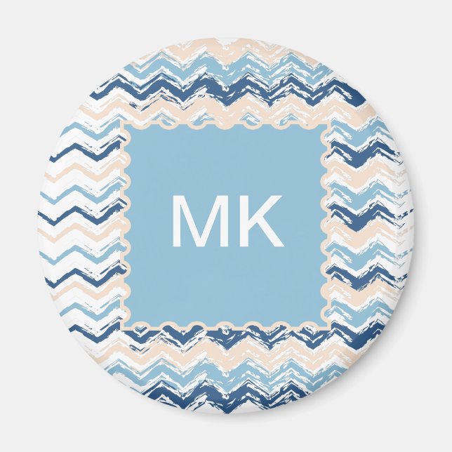 Seashore Scribble ZigZag Magnet (Framsidan)