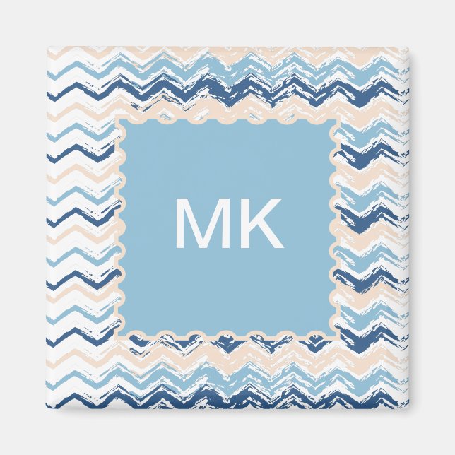 Seashore Scribble ZigZag Magnet (Framsidan)