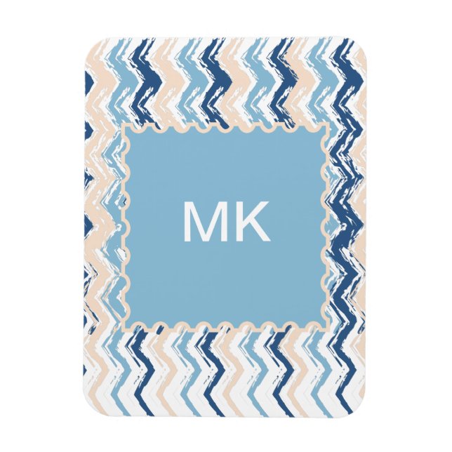 Seashore Scribble ZigZag Magnet (Vertikal)