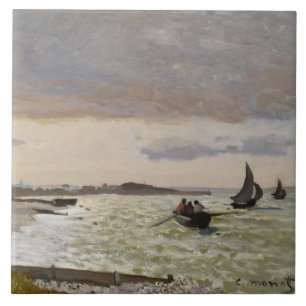 Seashoren på Sainte-Adresse, 1864 Kakelplatta