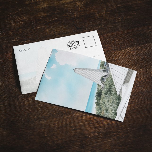 Seaside 30A Florida Watercolor Postcard Inbjudningar (Skapare uppladdad)