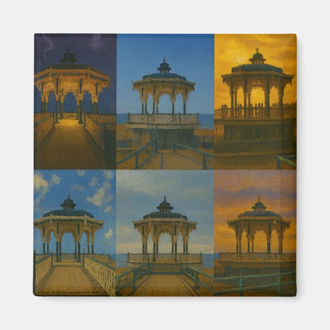 Seaside Bandstand through-tid Magnet (Framsidan)
