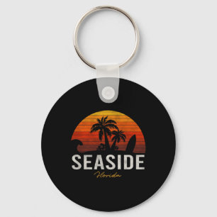 Seaside Beach Florida Fl Handflatan Vacation Surfa Nyckelring