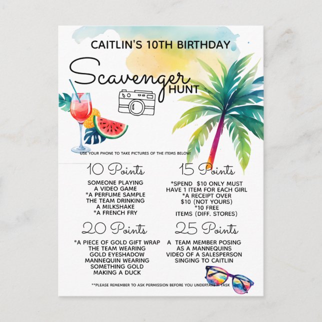 Seaside Beach-jakt Meddelande Vykort (Framsida)