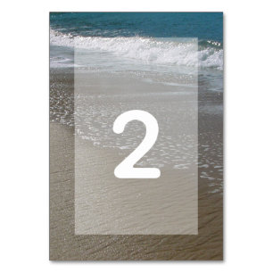 Seaside Beach & Sand Bröllop Bordsnummer
