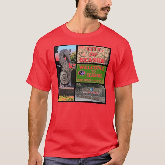 Seaside,Ca - T-Shirt (Framsida)