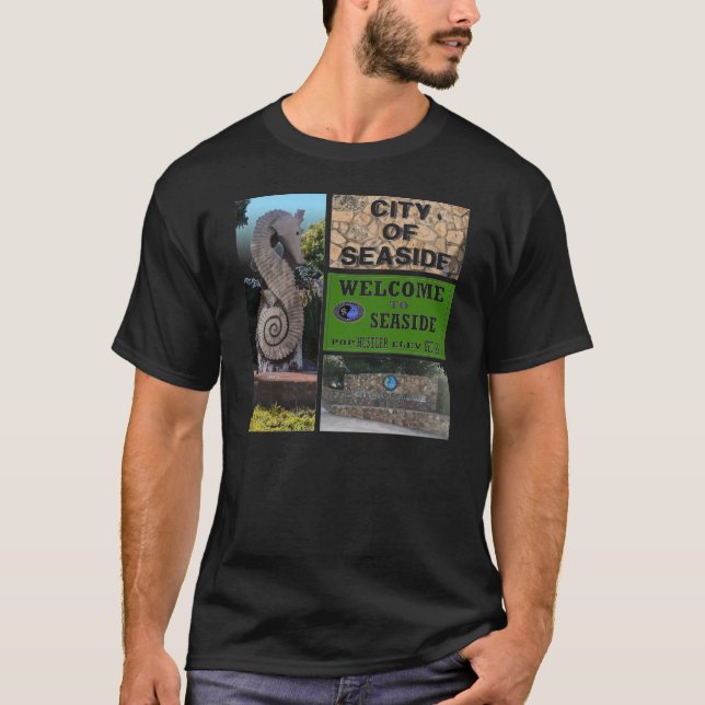 Seaside,Ca - T-Shirt (Framsida)
