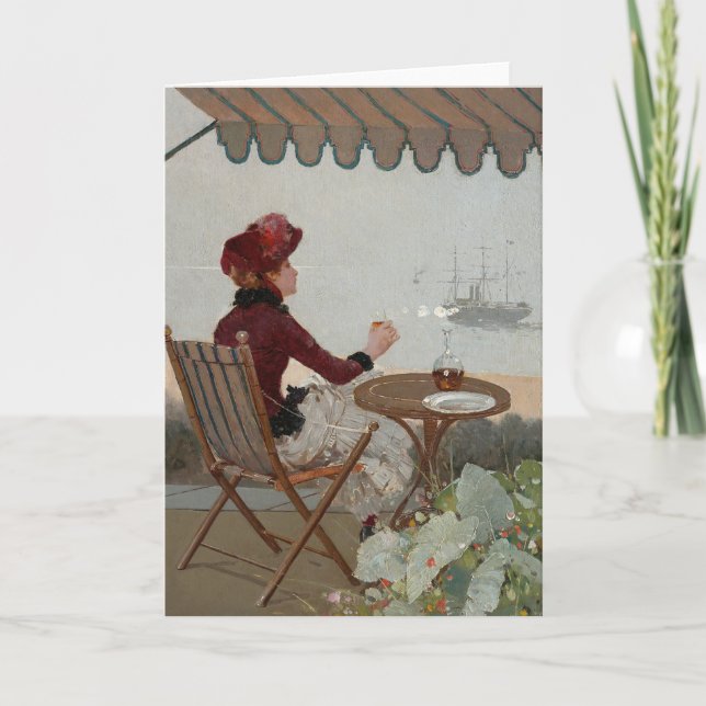 Seaside Café | Jean Béraud Kort (Framsida)