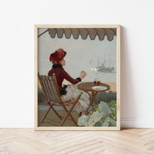 Seaside Café Jean Béraud Poster