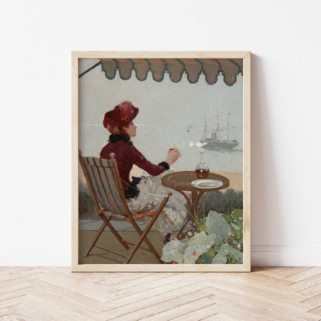 Seaside Café | Jean Béraud Poster (Skapare uppladdad)