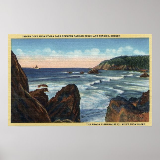 Seaside & Cannon Beach, Oregon Poster (Framsidan)