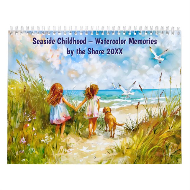 Seaside Childhood – Watercolor Memories by the Sho Kalender (Omslag)