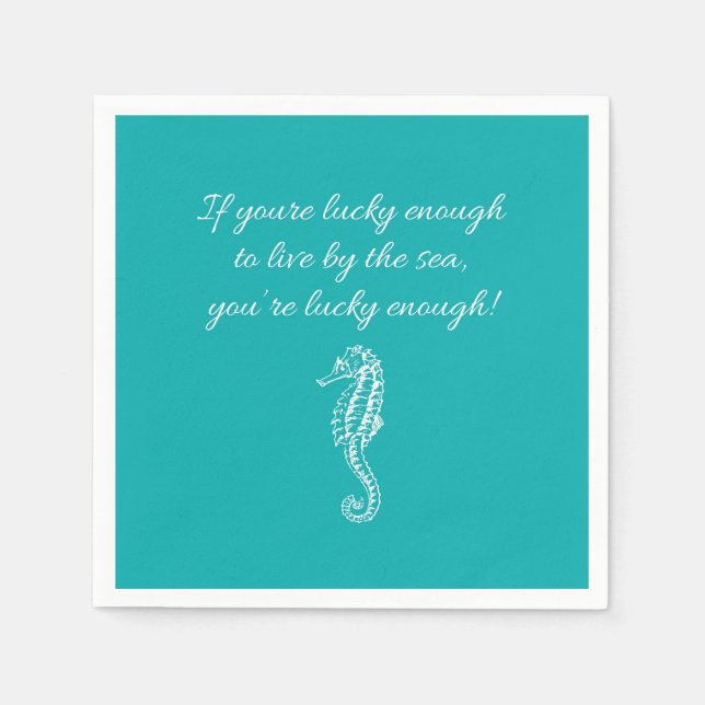 Seaside Coastal cocktail Pappersservett (Framsidan)