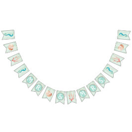 Seaside Cottage Beach Wedding Bunting Vimplar