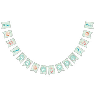 Seaside Cottage Beach Wedding Bunting Vimplar