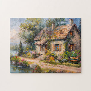 Seaside Cottage Cottagecore Pussel