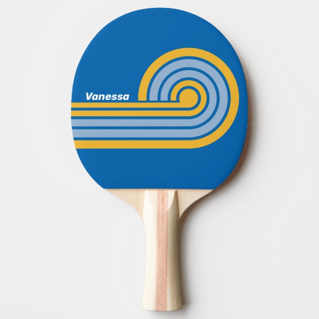 Seaside Curl-ränder med namn Pingisracket (Framsidan)
