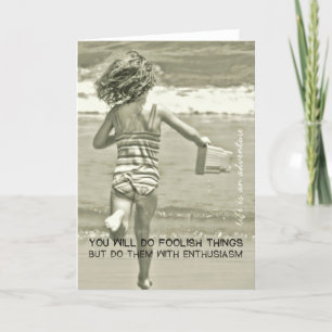 SEASIDE EXCITEMENT Greeting Card Tack Kort